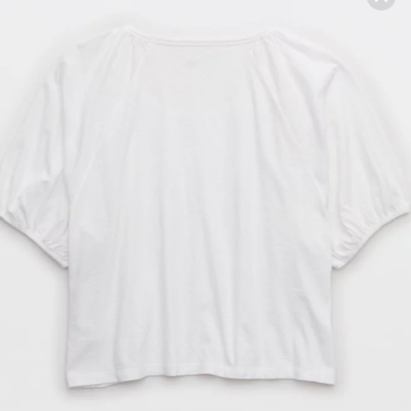NWOT Aerie Bubble Sleeve T Shirt - Picture 4 of 11